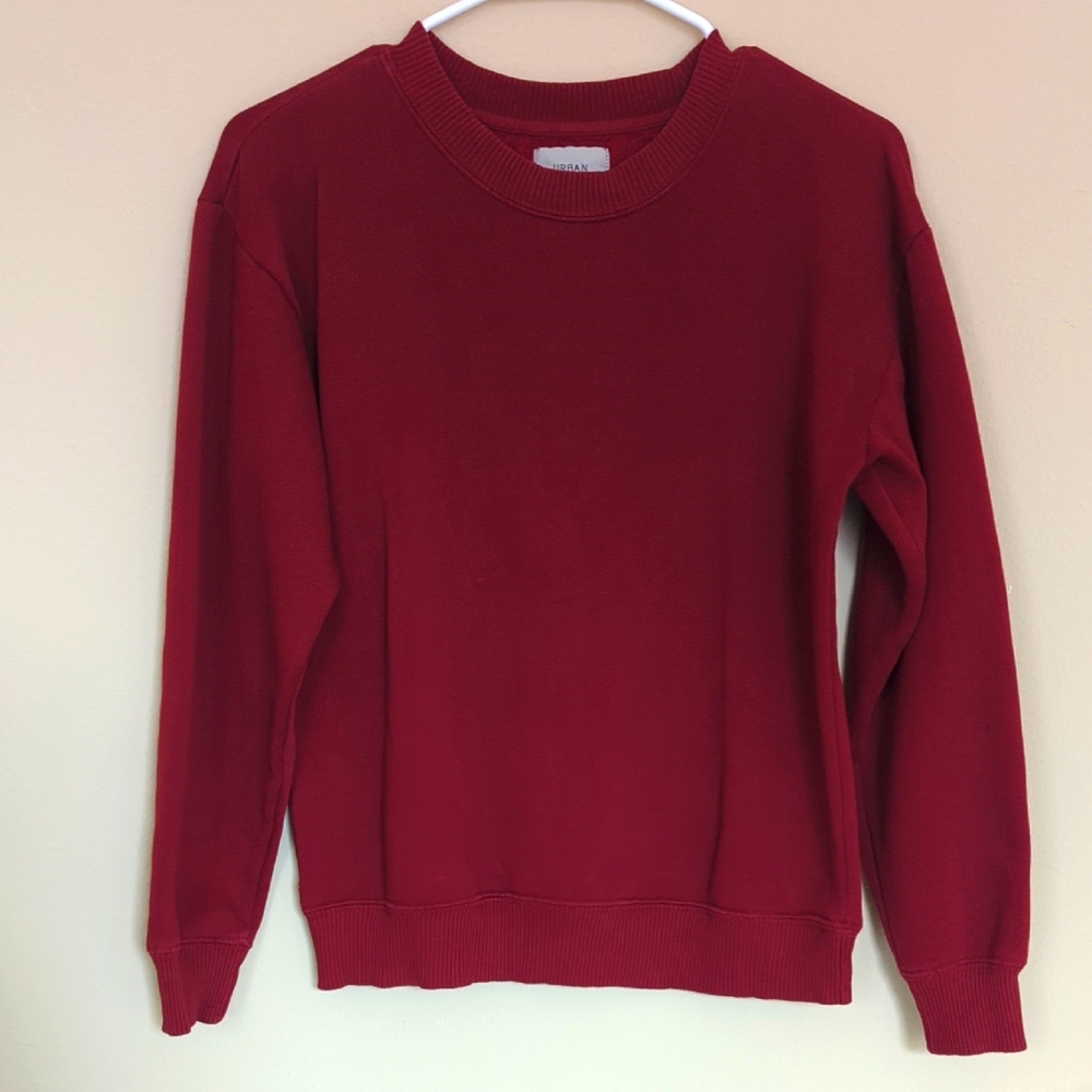Urban Outfitters Rich Red Crewneck Sweater